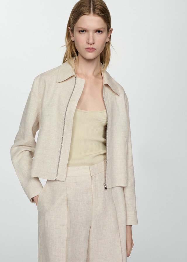 Mango Bermuda 100% Lino