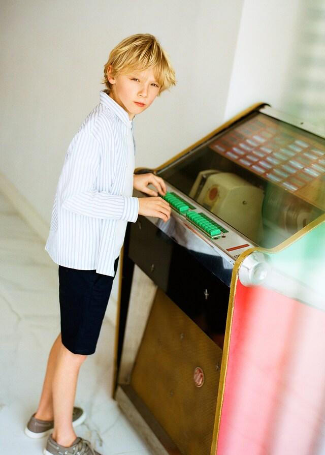 Mango Bermuda Chino Di Lino