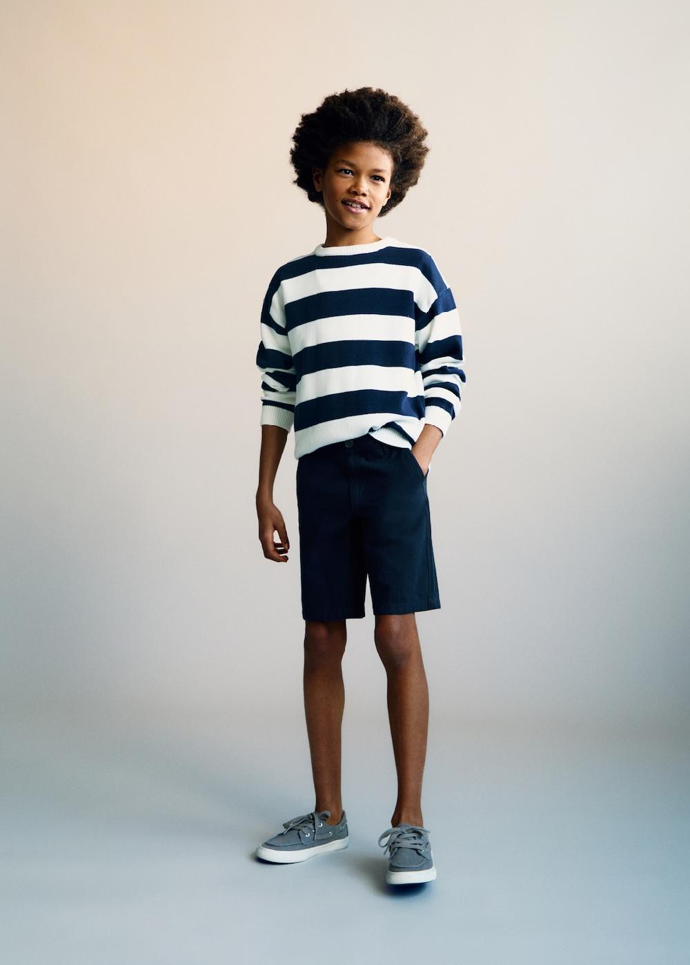 Mango Bermuda chino di lino