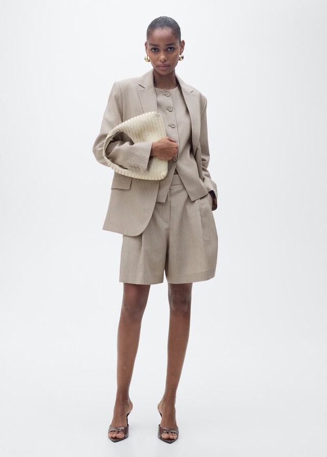 Mango Bermuda Completo Righe