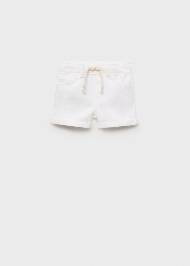 Mango Bermuda Di Jeans Con Cordoncino