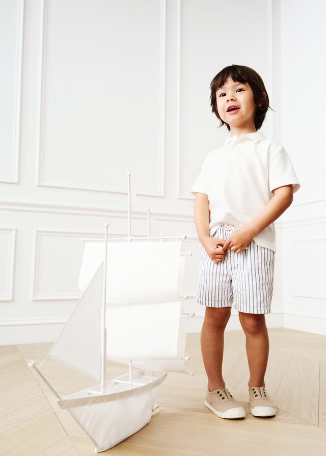 Mango Bermuda Righe Coulisse