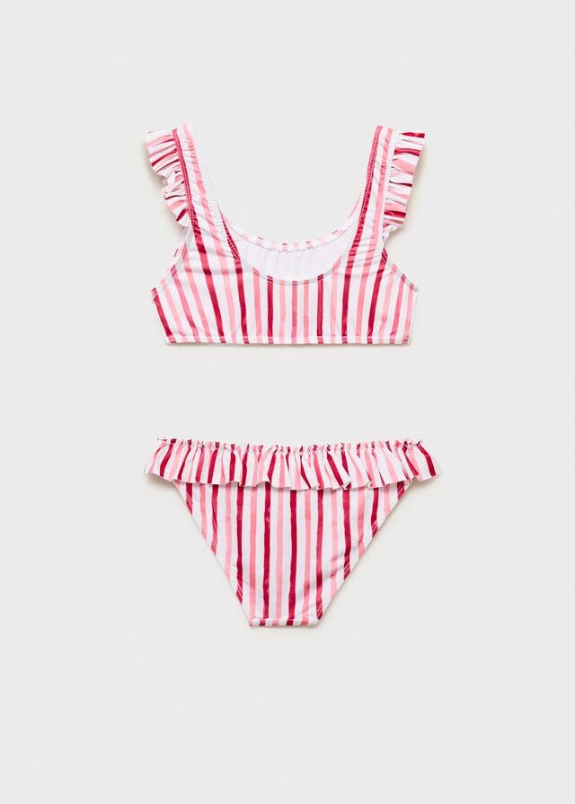 Mango Bikini Righe Volant