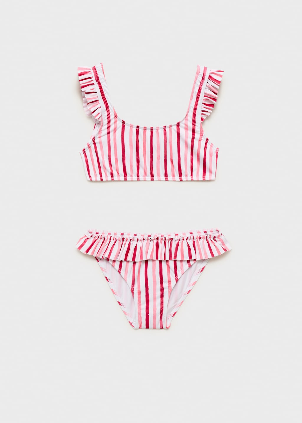 Mango Bikini righe volant