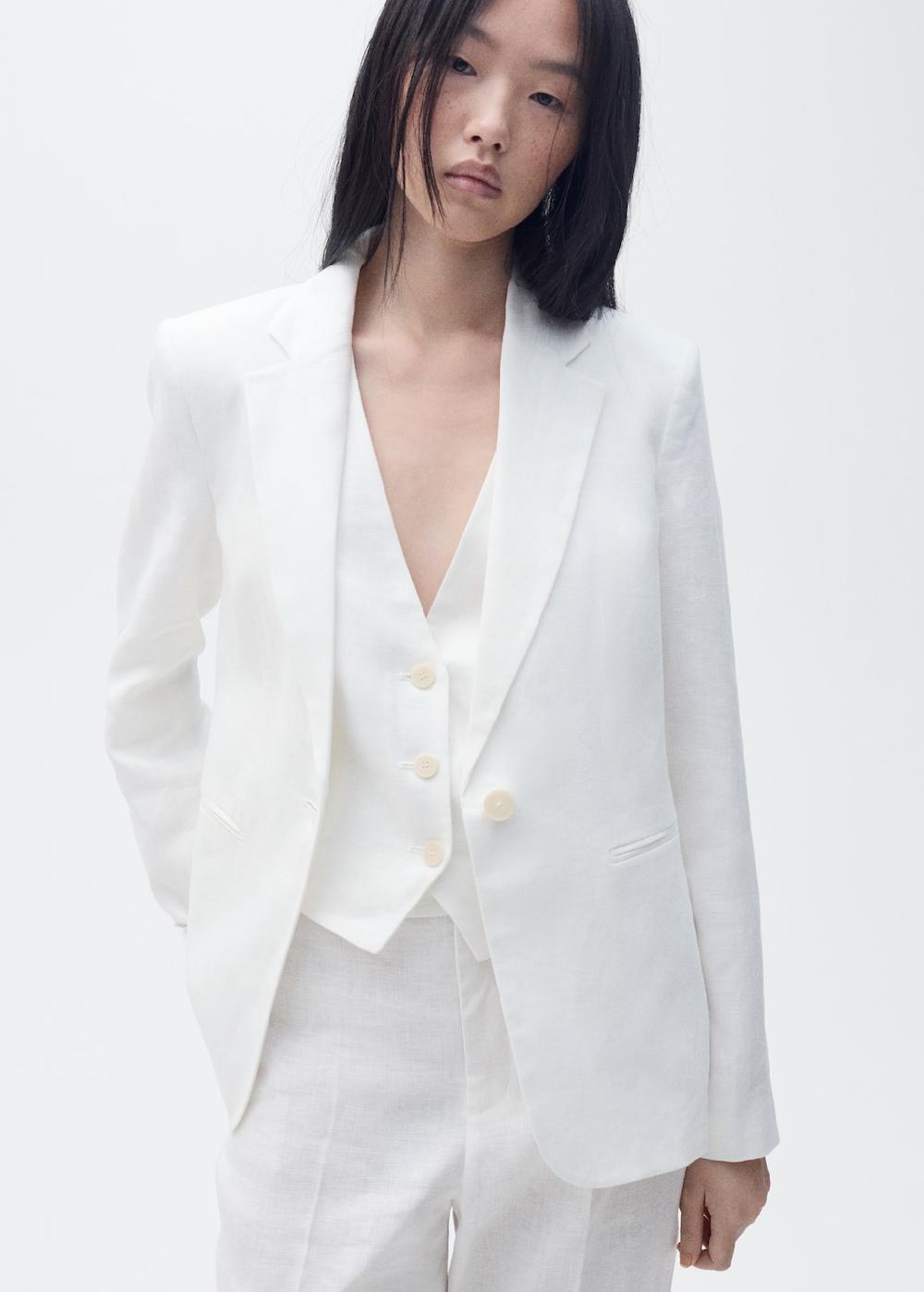 Mango Blazer completo lino