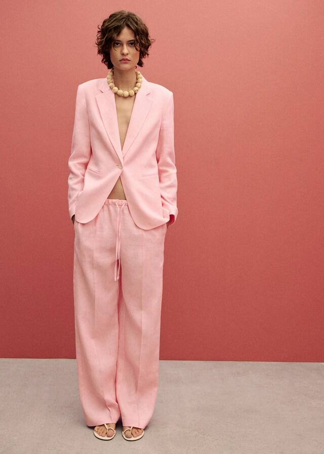 Mango Blazer Completo Lino