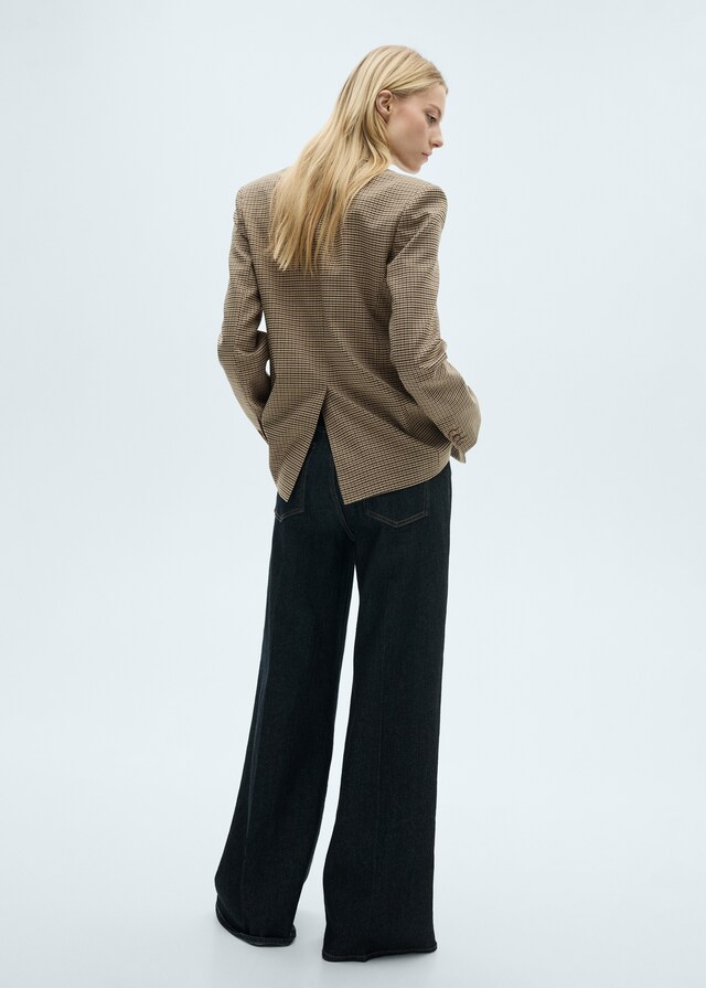 Mango Blazer Diritto Micro Pied-de-poule