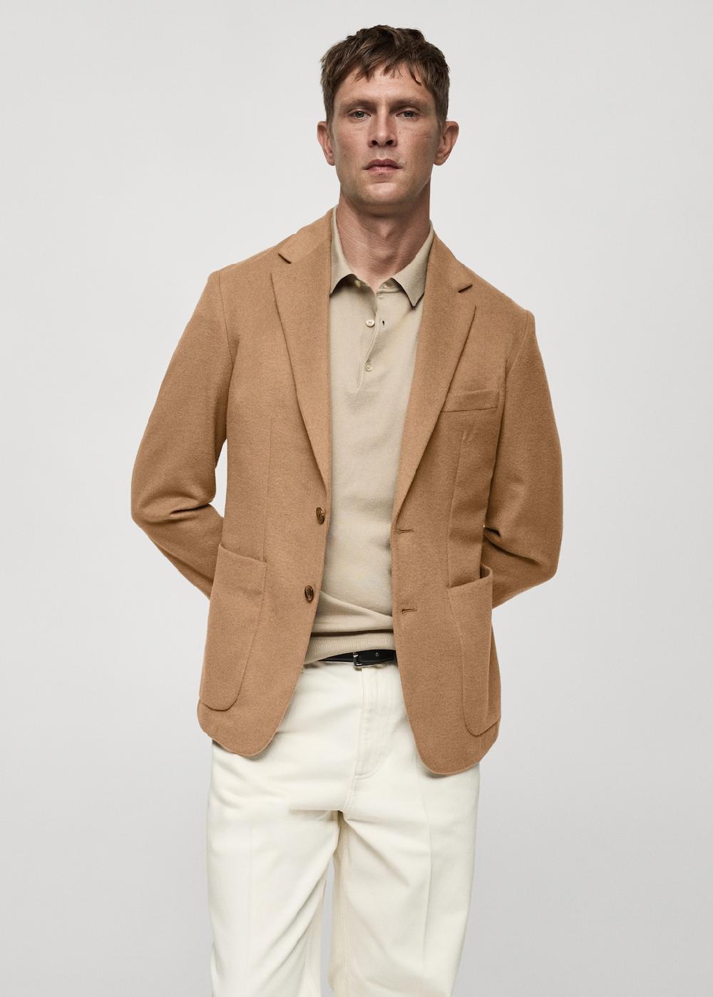 Mango Blazer lana slim-fit