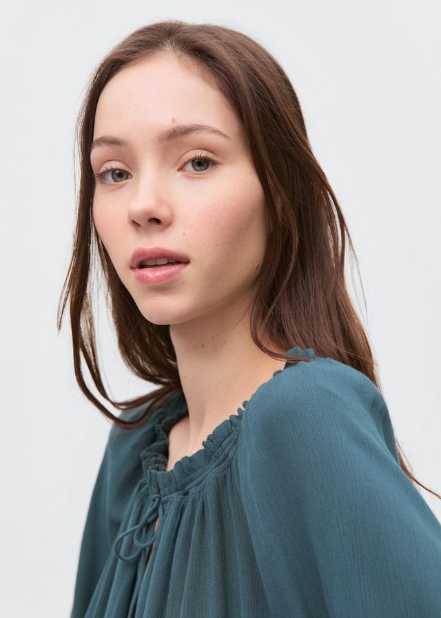 Mango Blusa Collo Increspato