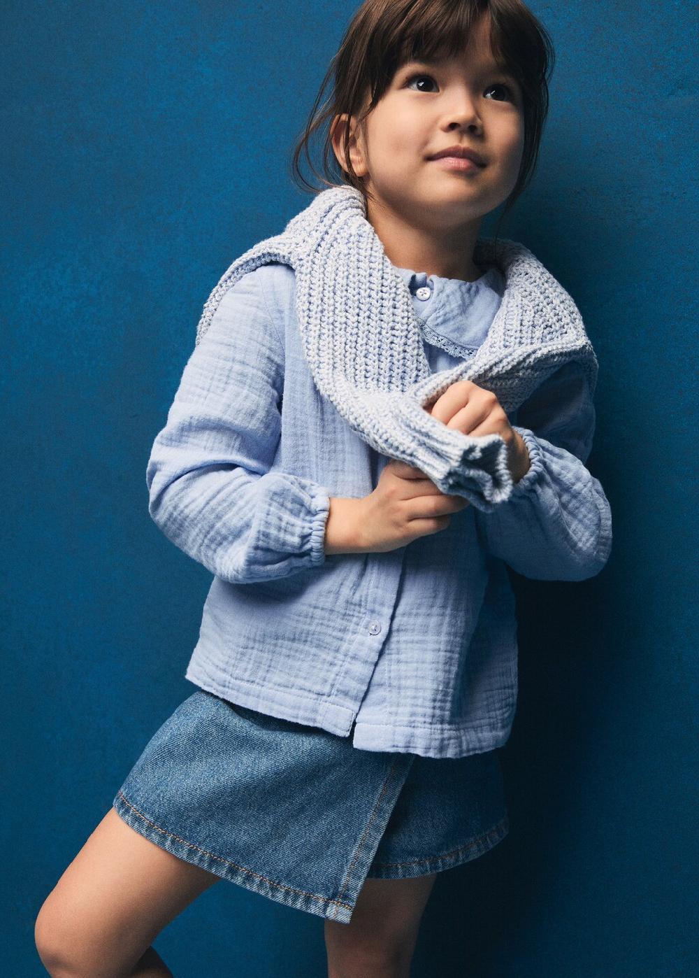 Mango Blusa cotone bambula