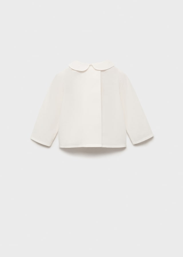 Mango Blusa Cotone Collo Babydoll