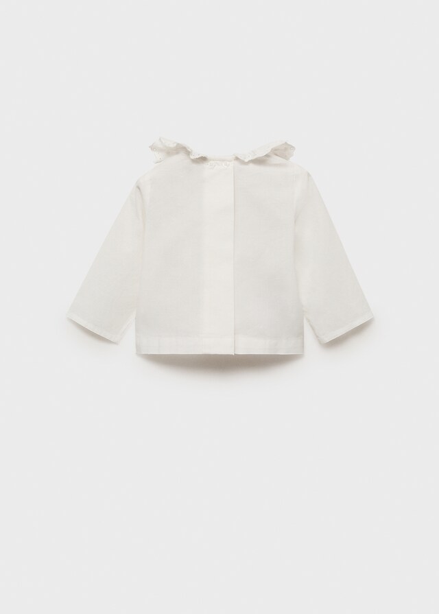 Mango Blusa Cotone Collo Babydoll