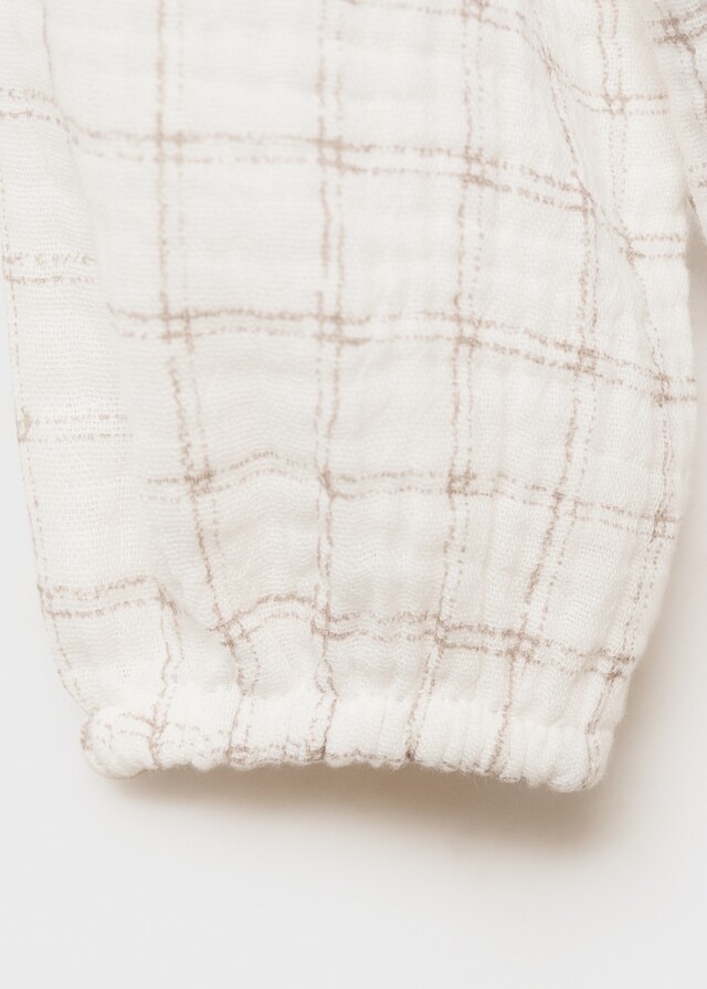 Mango Blusa Cotone Quadri