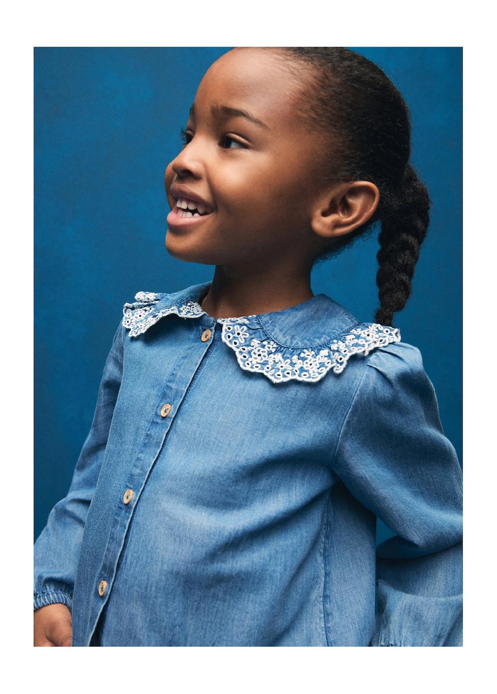 Mango Blusa denim cotone