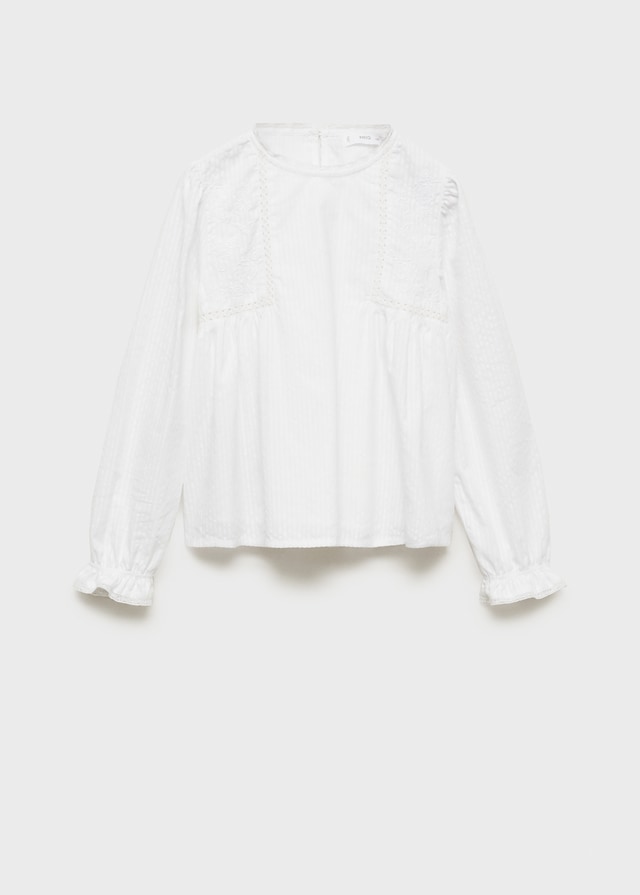 Mango Blusa Dettagli Ricamati