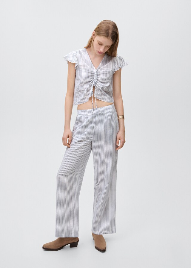 Mango Blusa Dettaglio Increspato