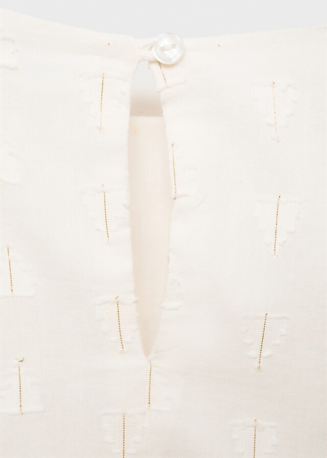 Mango Blusa Filo Metallizzato