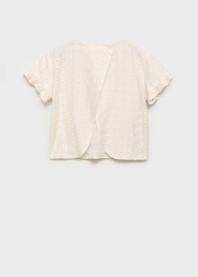 Mango Blusa Ricamo Inglese