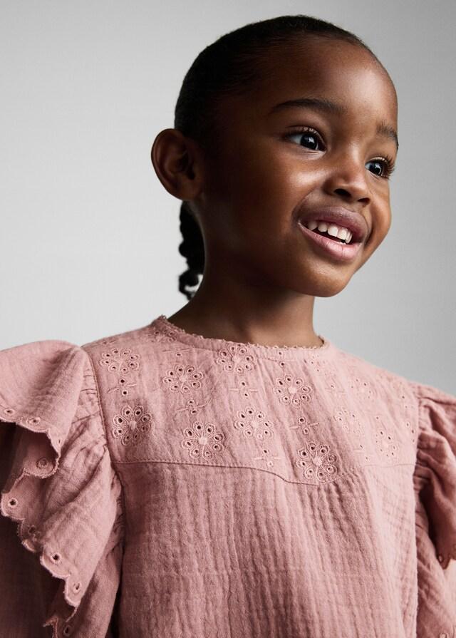 Mango Blusa Ricamo Inglese