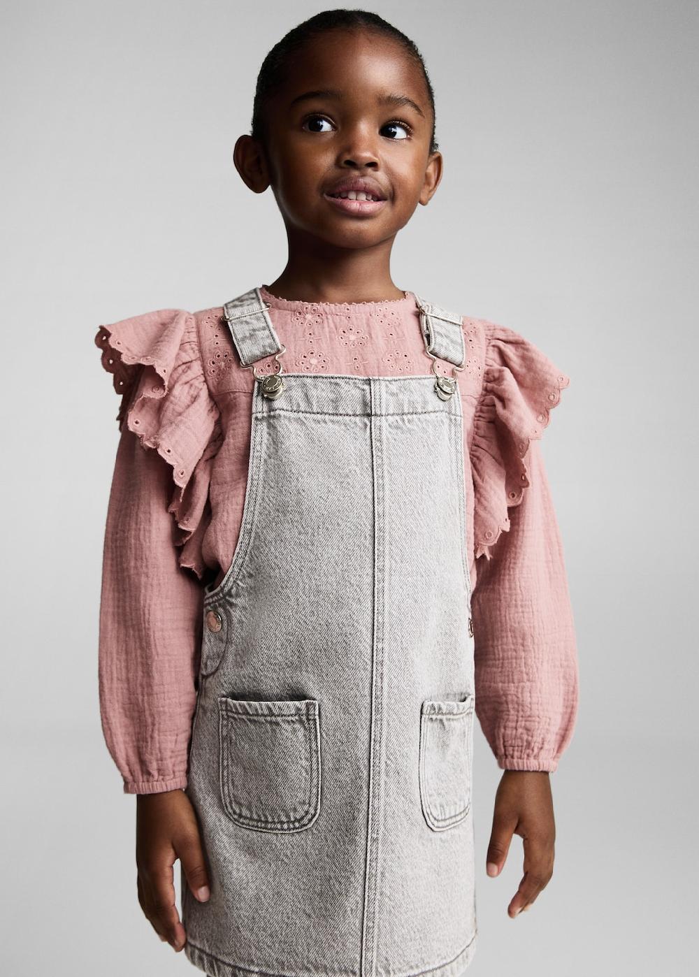 Mango Blusa ricamo inglese