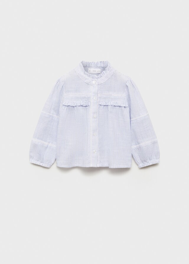Mango Blusa Righe Voile