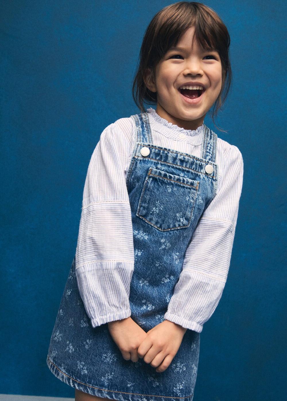 Mango Blusa righe voile