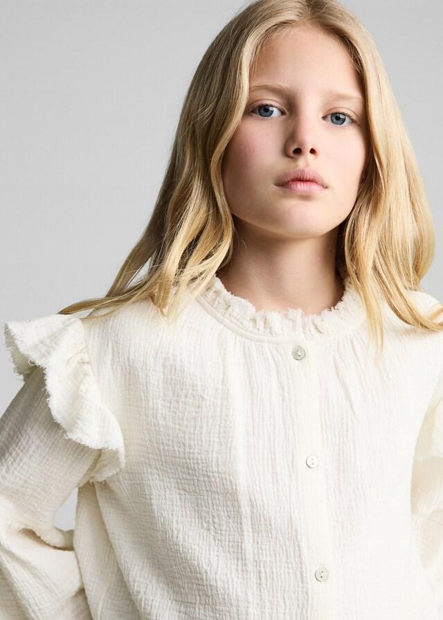 Mango Blusa Romantica Bambula