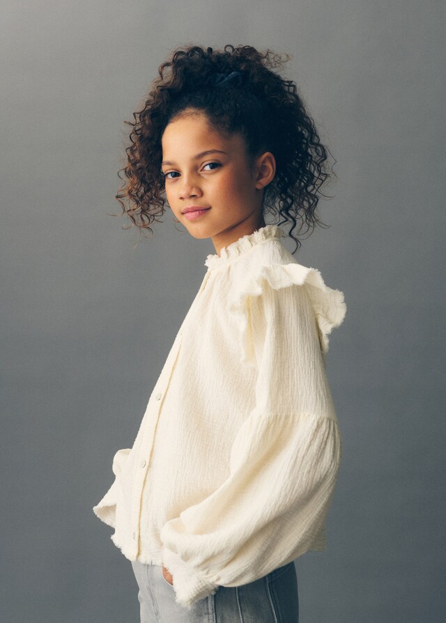 Mango Blusa Romantica Bambula