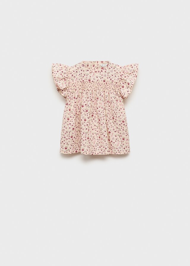 Mango Blusa Stampa Floreale Volant