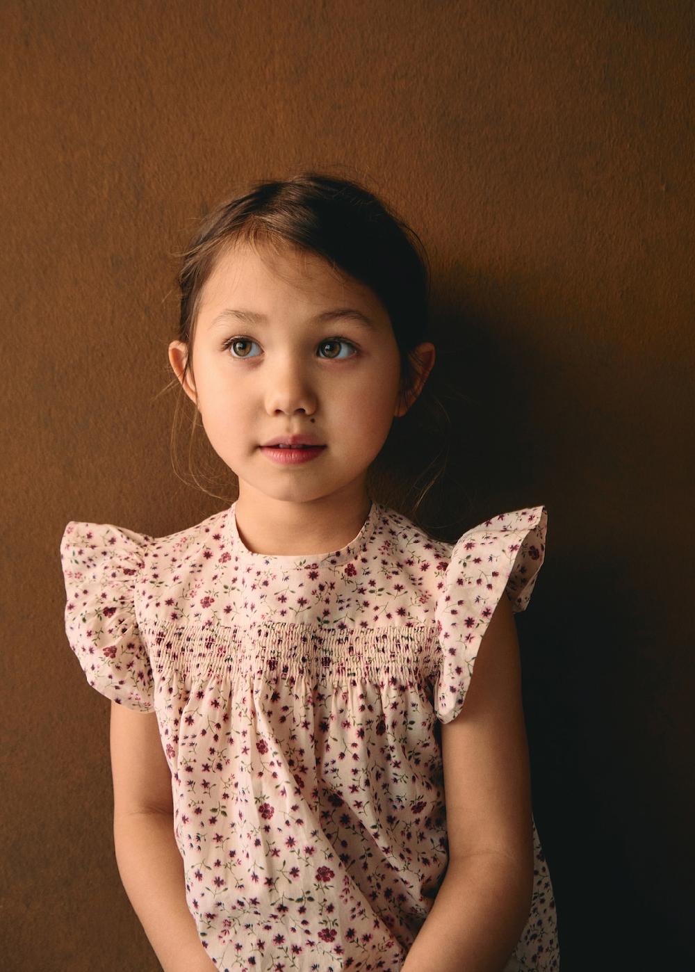 Mango Blusa stampa floreale volant