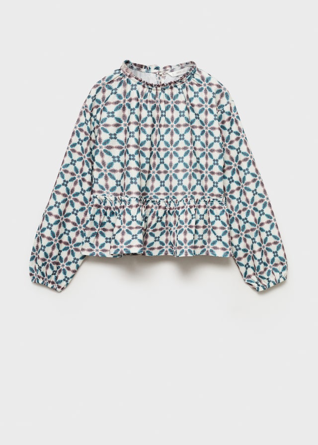 Mango Blusa Stampa Geometrica