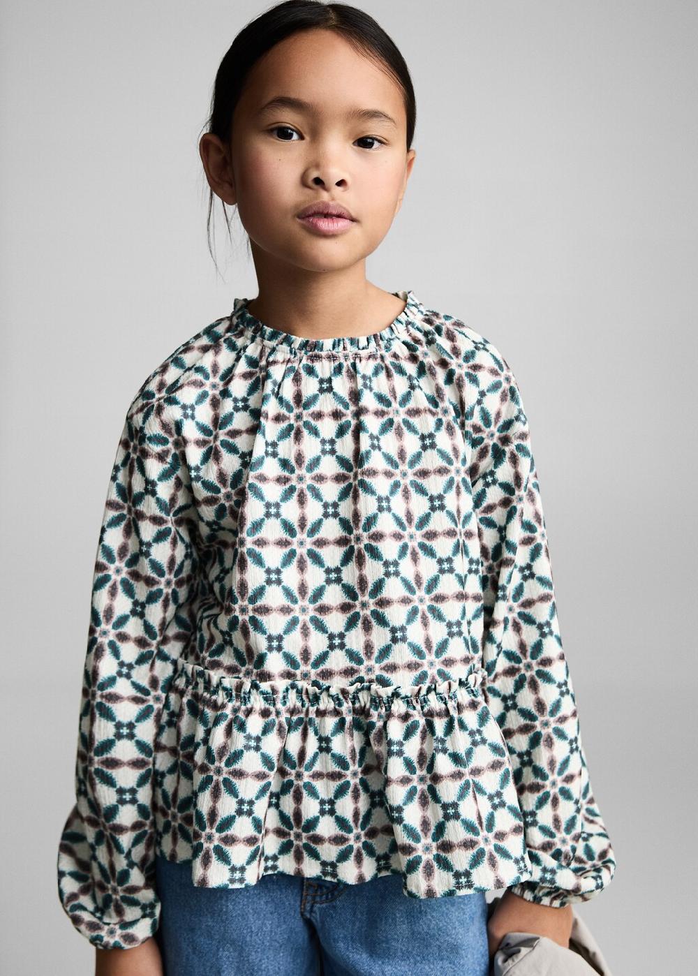 Mango Blusa stampa geometrica