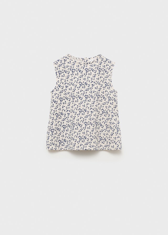 Mango Blusa Stampata Senza Maniche