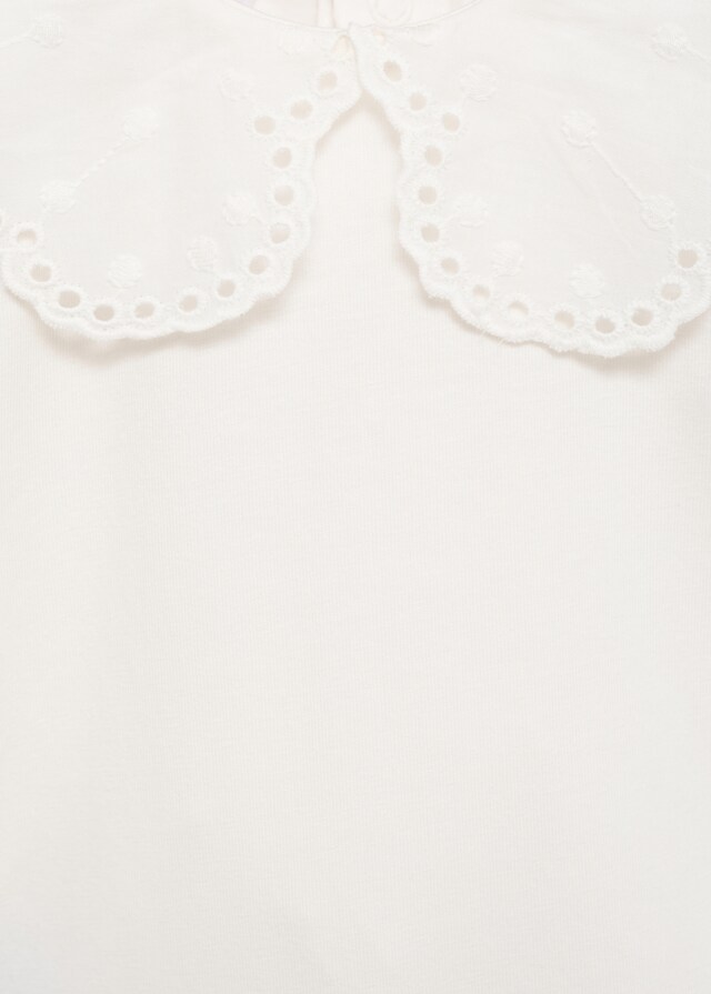 Mango Body Con Scollo A Babydoll Ricamato