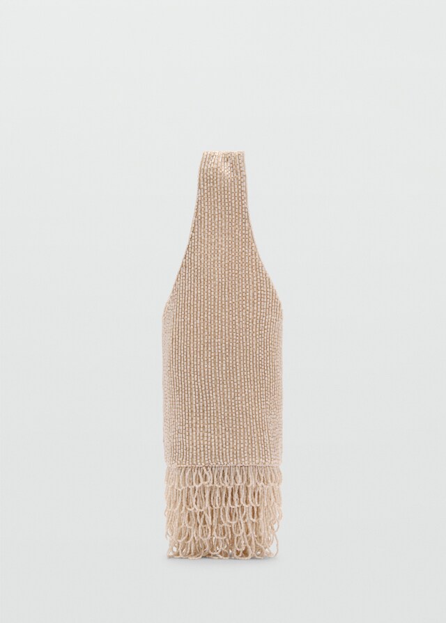 Mango Borsa A Mano Ricamata Con Pietre