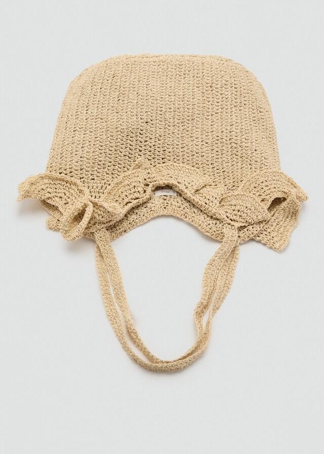 Mango Borsa A Sacco Fibra Naturale