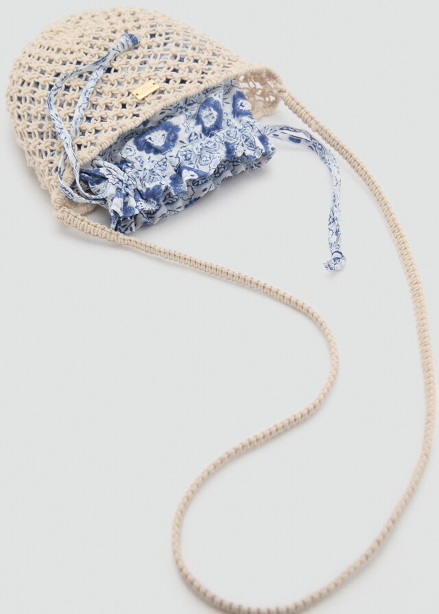 Mango Borsa A Sacco Macramé