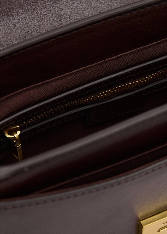 Mango Borsa A Tracolla Chiusura Metallo