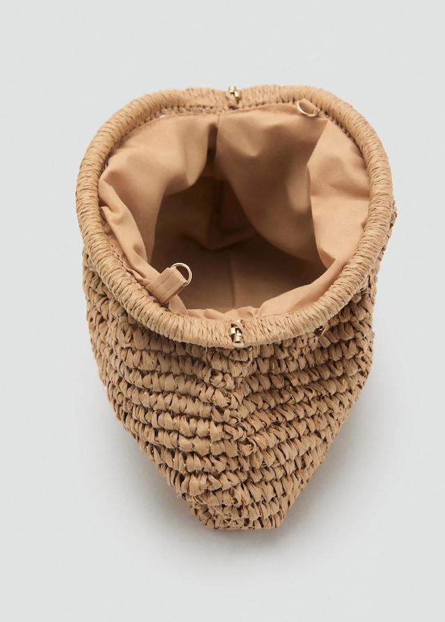 Mango Borsa Clutch In Fibra Naturale