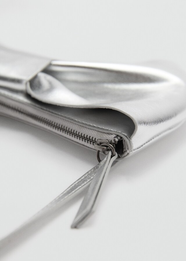 Mango Borsa Fiocco Effetto Metallizzato