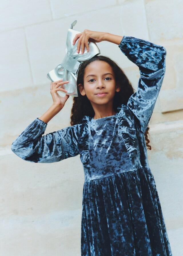 Mango Borsa Fiocco Effetto Metallizzato