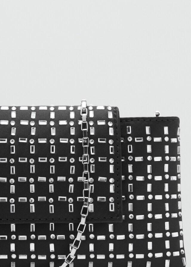 Mango Borsa Spalla Cristalli