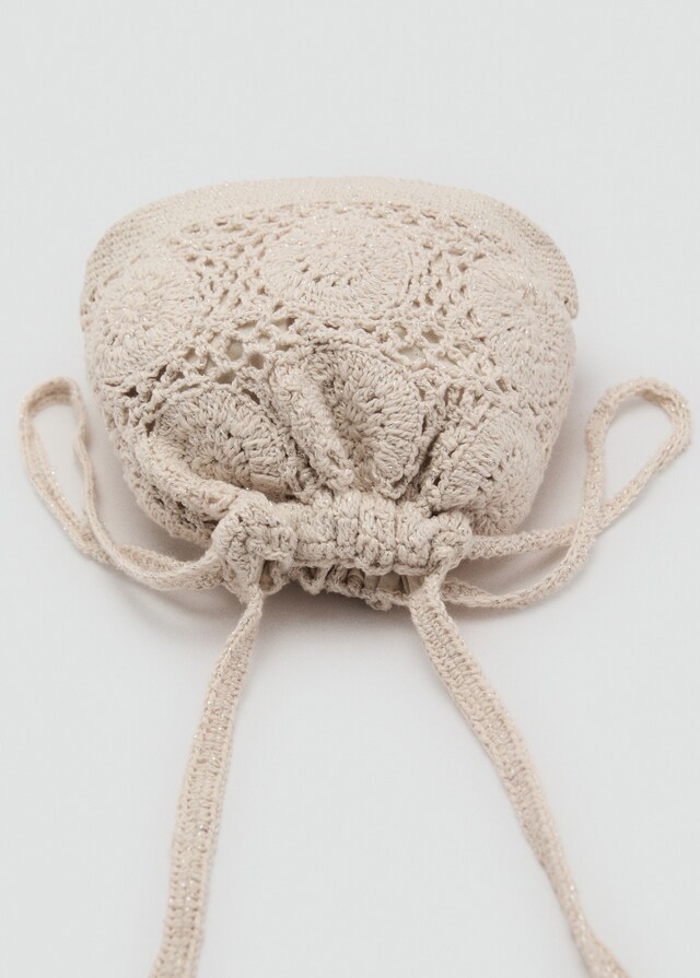 Mango Borsa Tipo Sacco Crochet