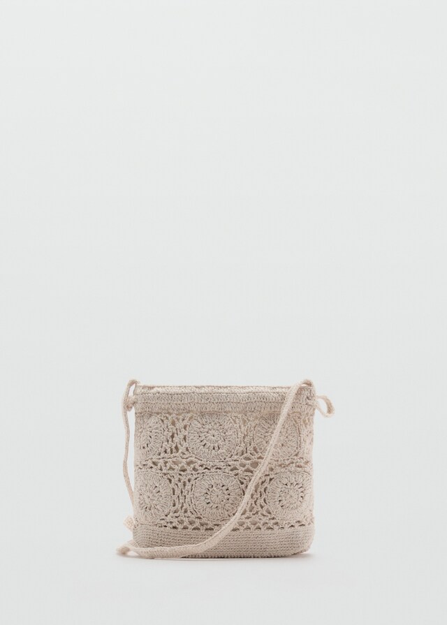 Mango Borsa Tipo Sacco Crochet