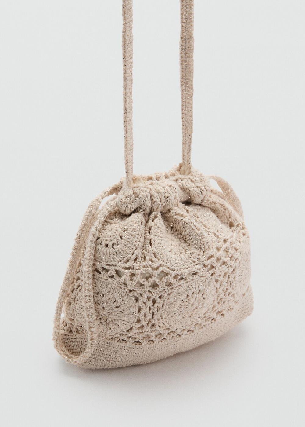 Mango Borsa tipo sacco crochet