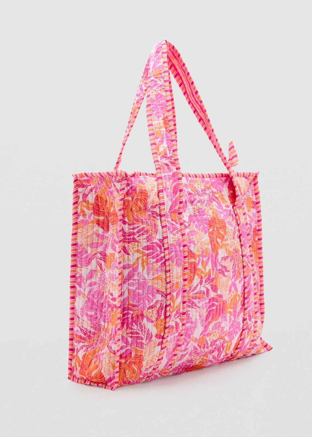 Mango Borsa tote stampa