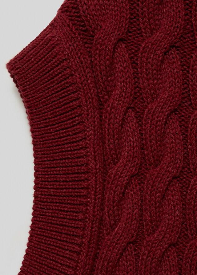 Mango Braided-knit Gilet