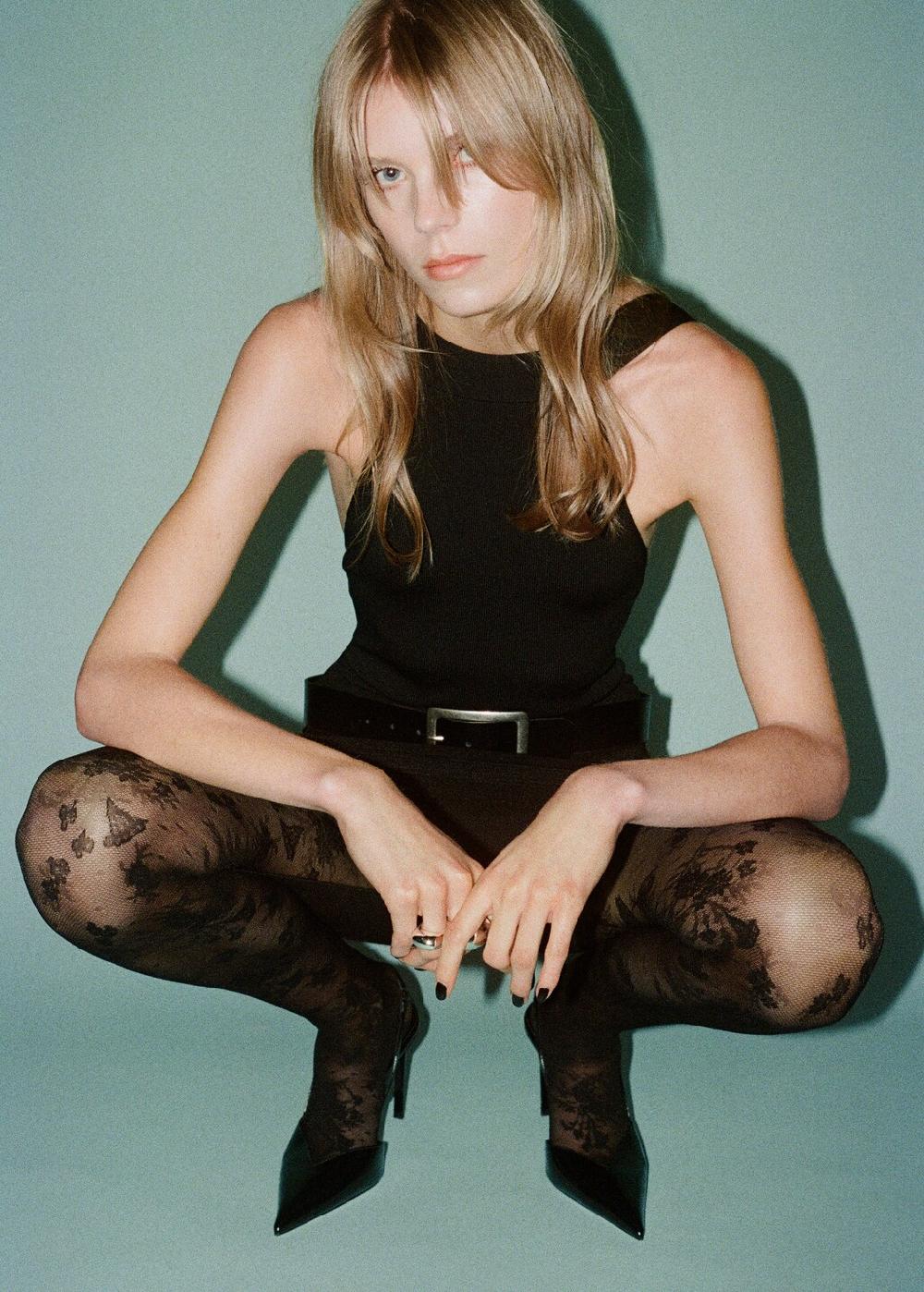 Mango Calze disegno pizzo