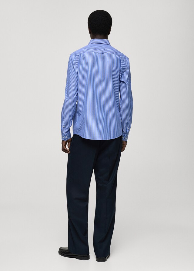 Mango Camicia 100% Cotone Righe Regular-fit