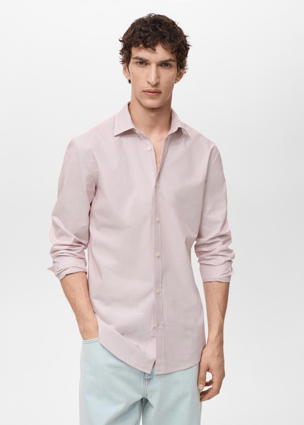 Mango Camicia 100% cotone righe slim-fit